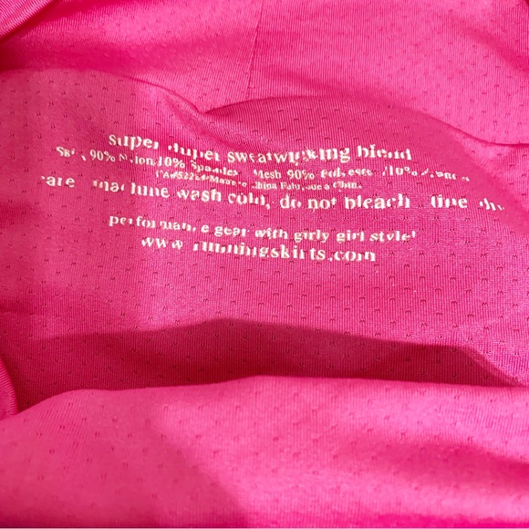 RunningSkirts.com Two Toned Running Skirt with Built in Brief Mini Length 💗💙 - Picture 8 of 8